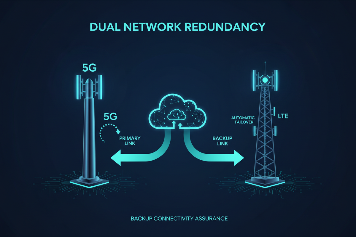 Dual Network Redundancy - 5G and LTE Backup