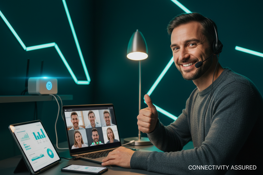 Satisfied Customer with Reliable 5G Internet