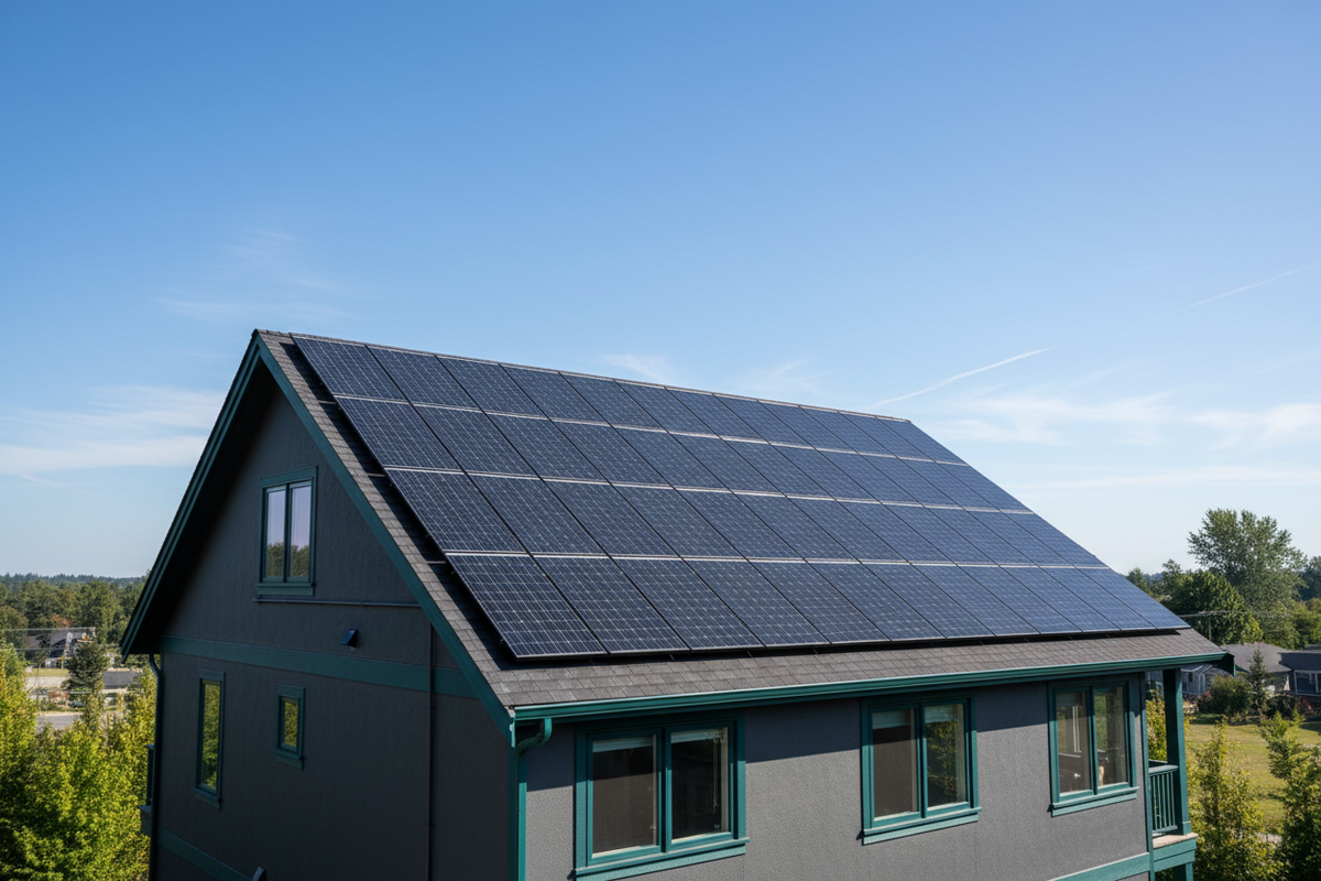 Complete Residential Solar Panel Array - Well Maintained System