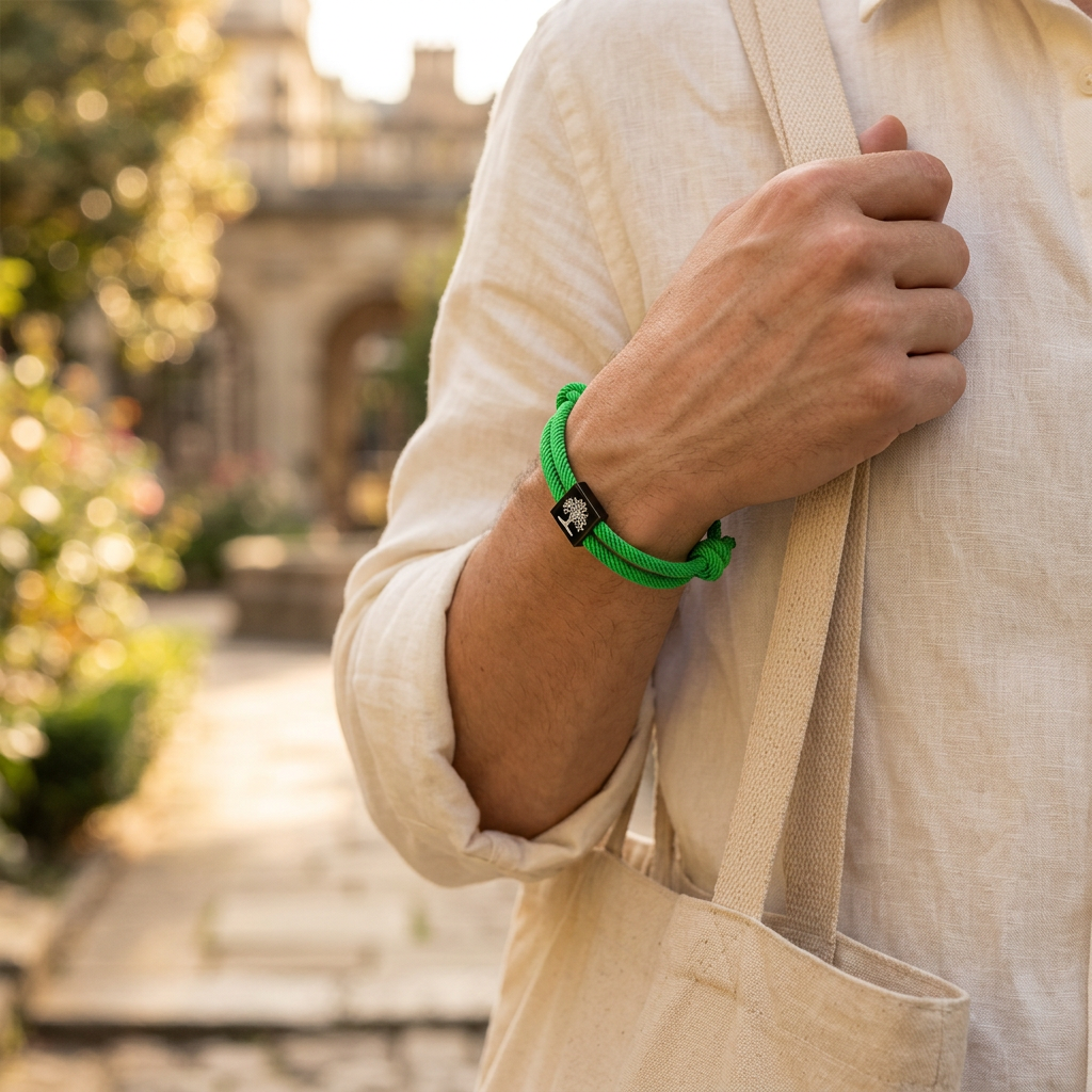 Pulsera Tree of Life durante un paseo